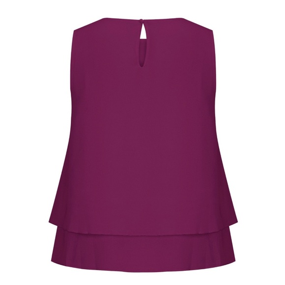 Ricki's Purple Scoop Neck Sleeveless Tank Top - Picture 3 of 3
